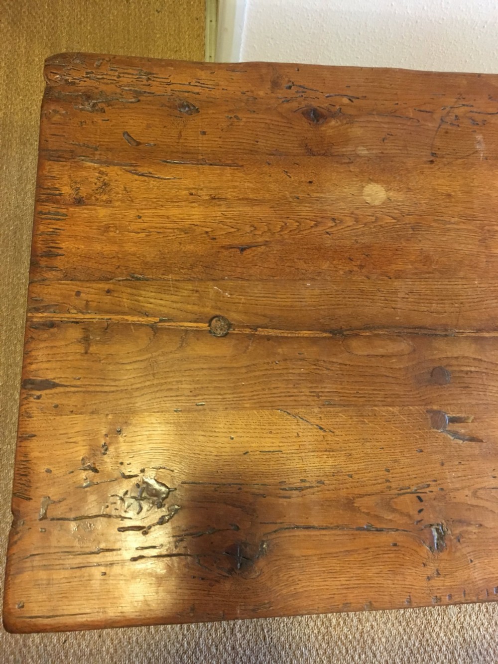 Oak refectory table  View III