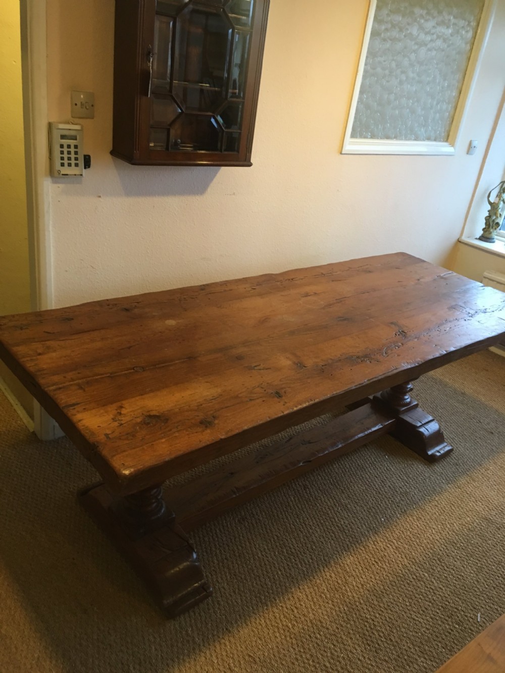 Oak refectory table  View VI