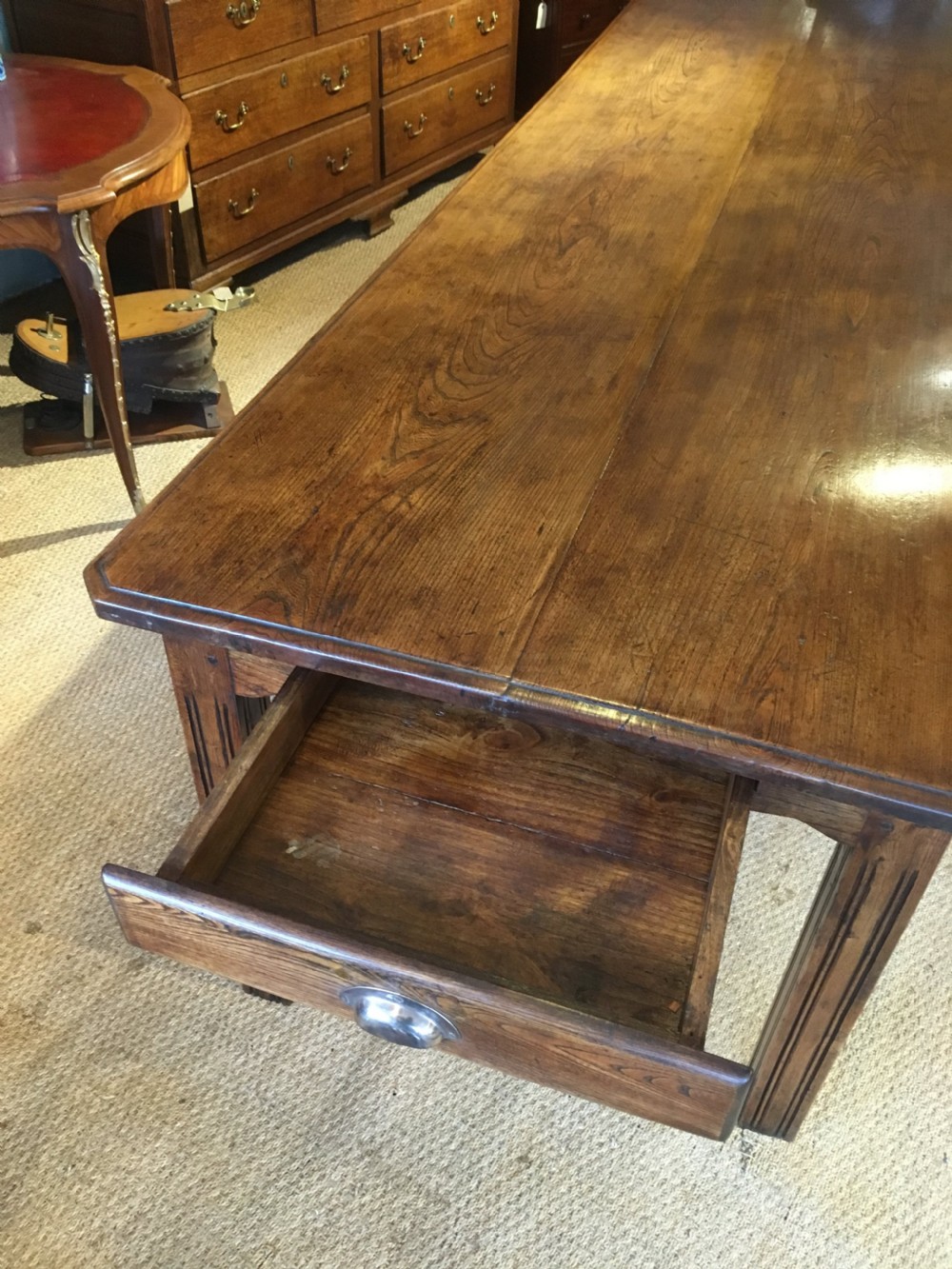 Elm Farmhouse table 3.35 meters   View V