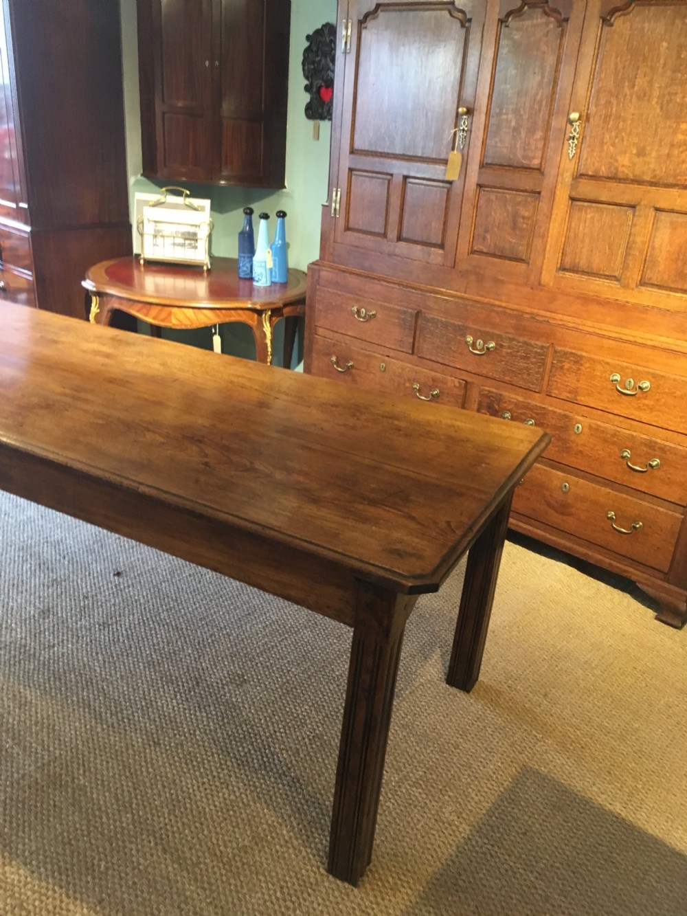 Elm Farmhouse table 3.35 meters   View XIII