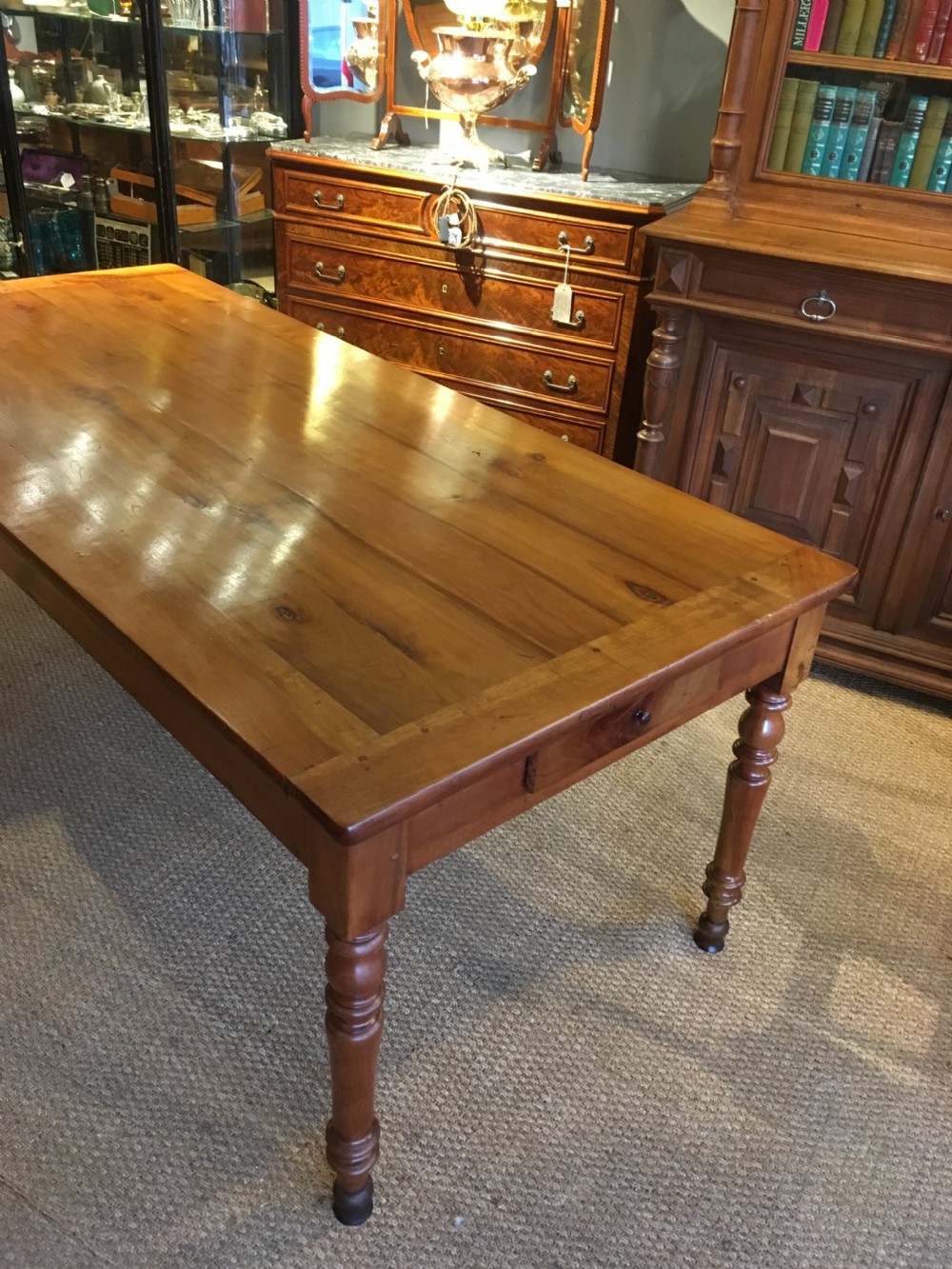 Cherrywood farmhouse table 2 meters long  View II