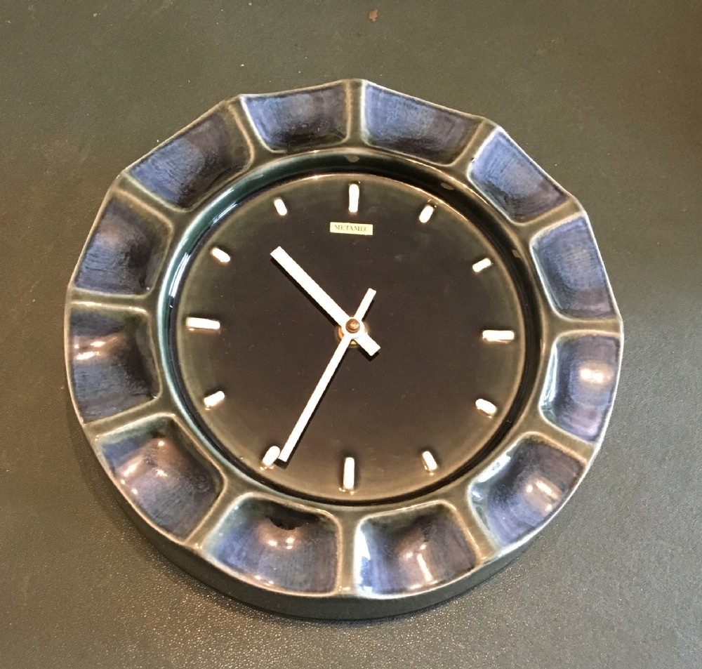 HONITON POTTERY WALL CLOCK