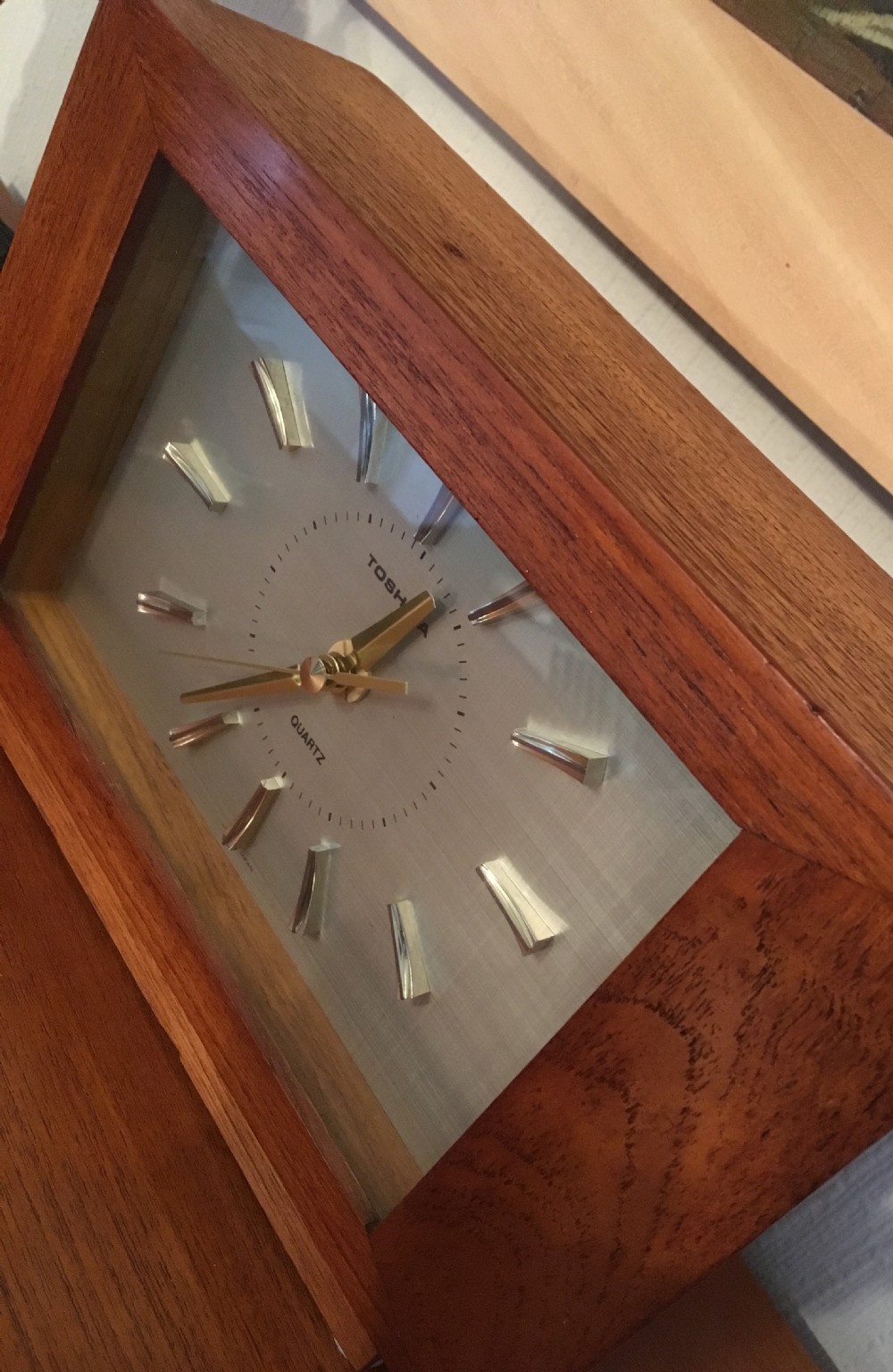 TEAK “MODERNIST” MANTEL CLOCK  View VII