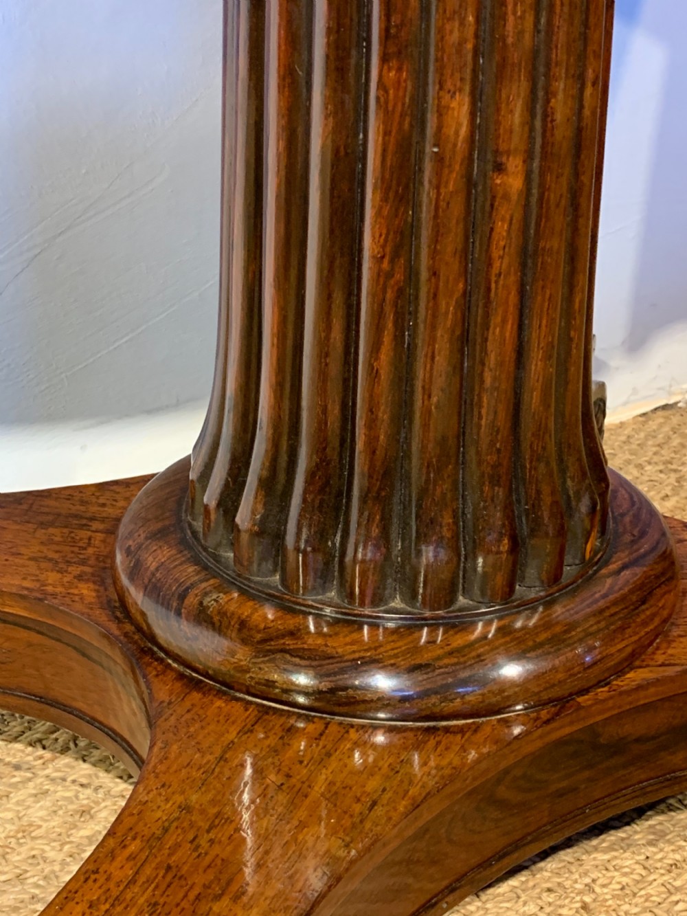 George IV rosewood card table  View VII