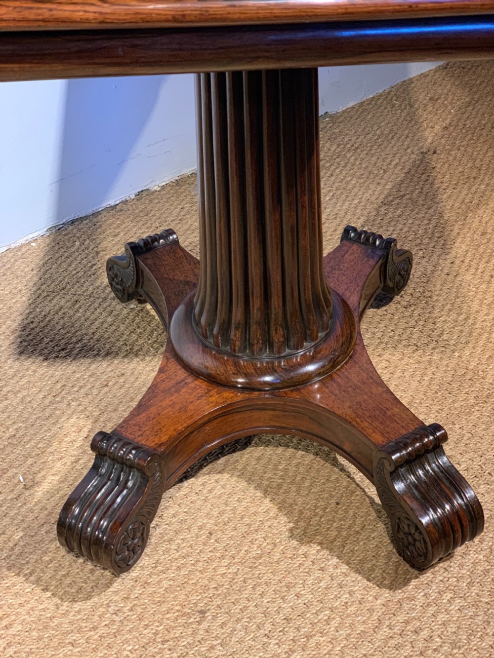 George IV rosewood card table  View VIII