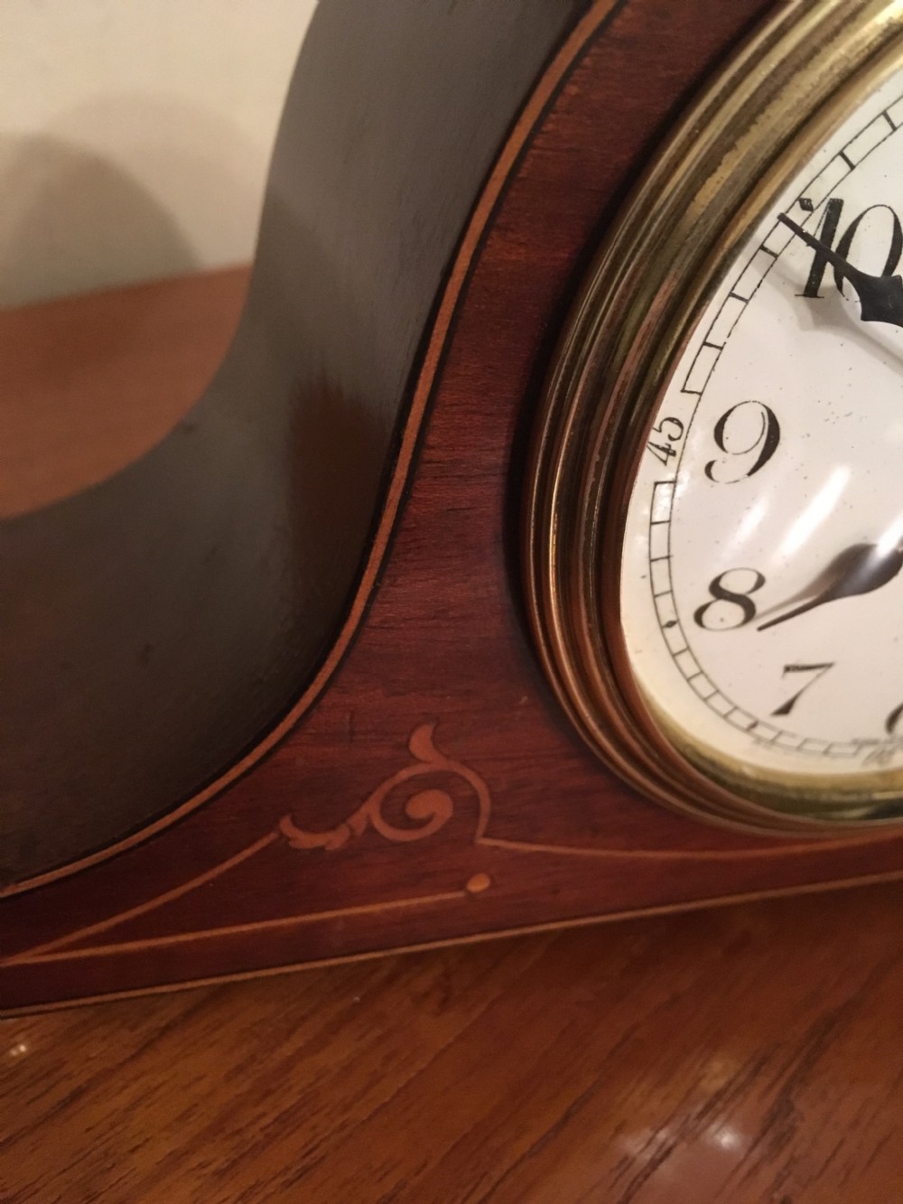 EDWARDIAN MANTEL CLOCK  View III