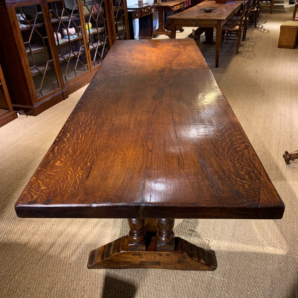 Oak refectory table 