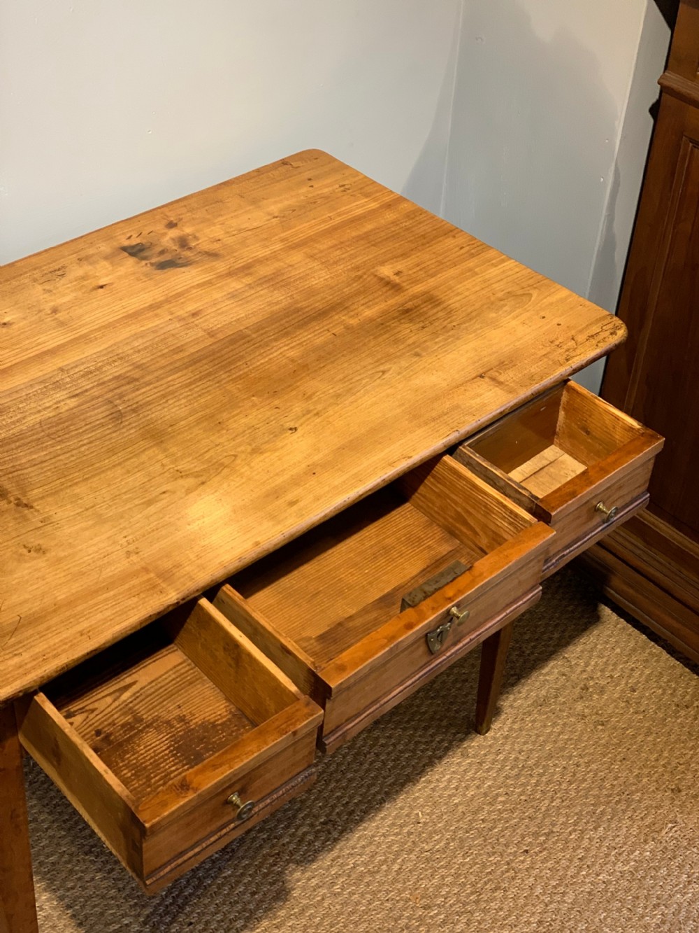 Cherrywood writing table / lamp table   View II