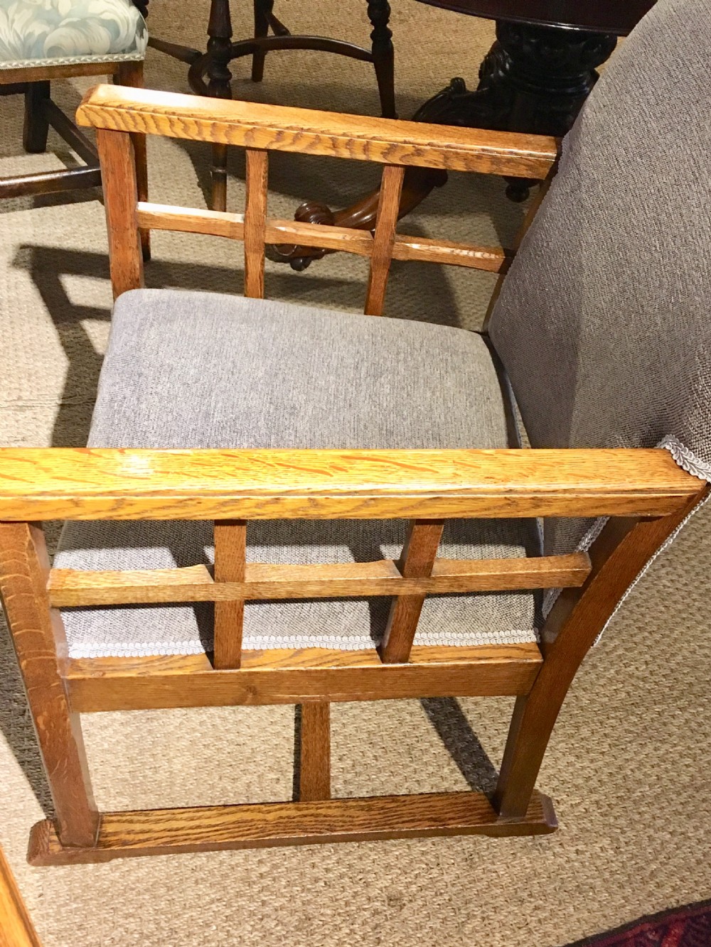 PAIR ARTS AND CRAFTS COTSWOLD ARMCHAIRS  View VII