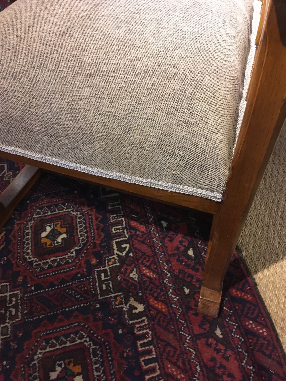 PAIR ARTS AND CRAFTS COTSWOLD ARMCHAIRS  View X