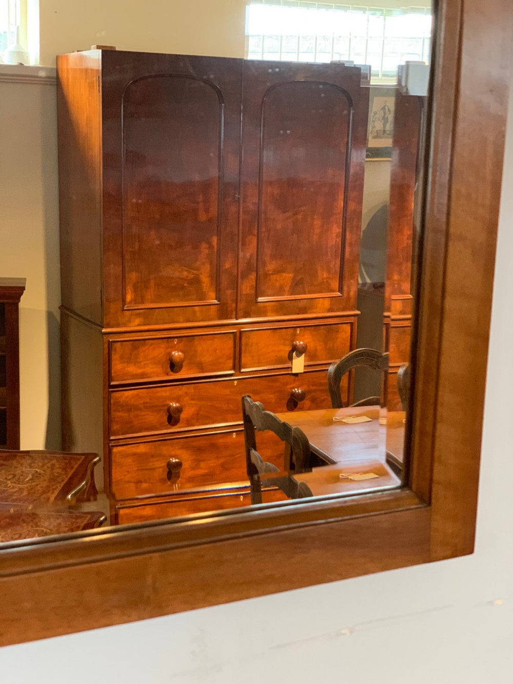 Art Deco walnut mirror  View IV