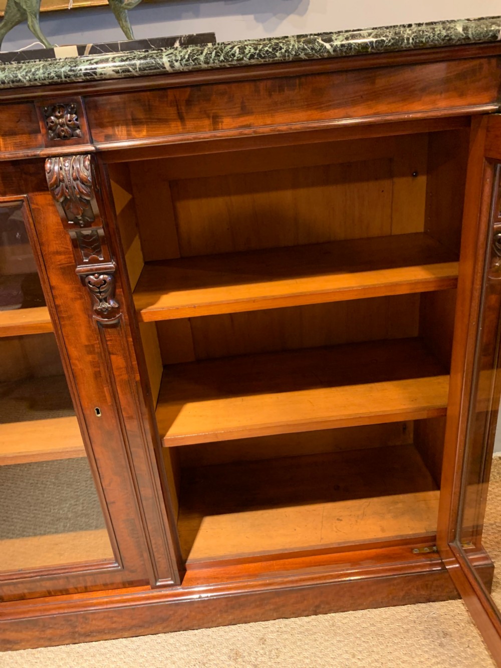 Mahogany 2 door bookcase  View VIII
