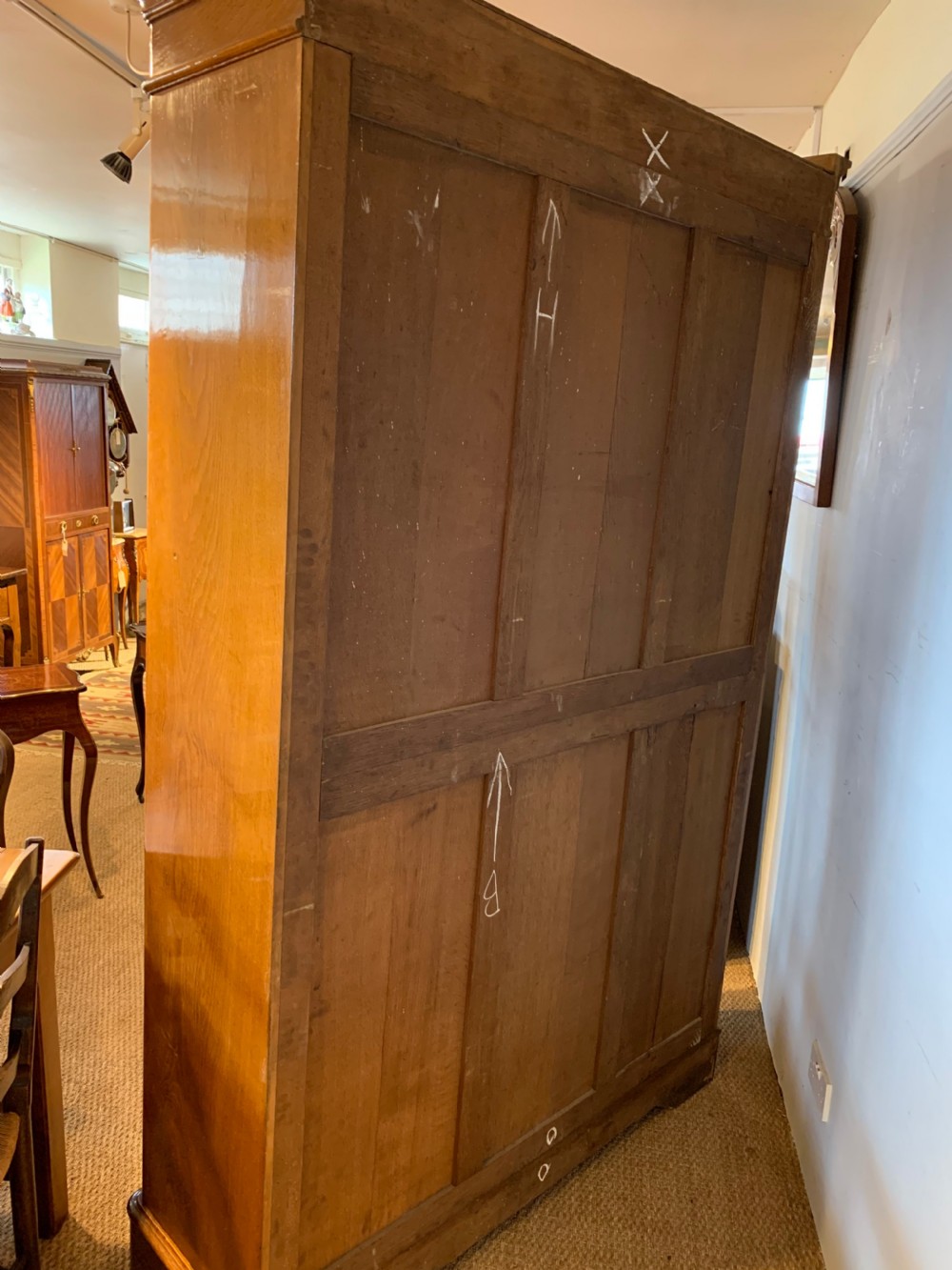 2 door oak bookcase  View IX