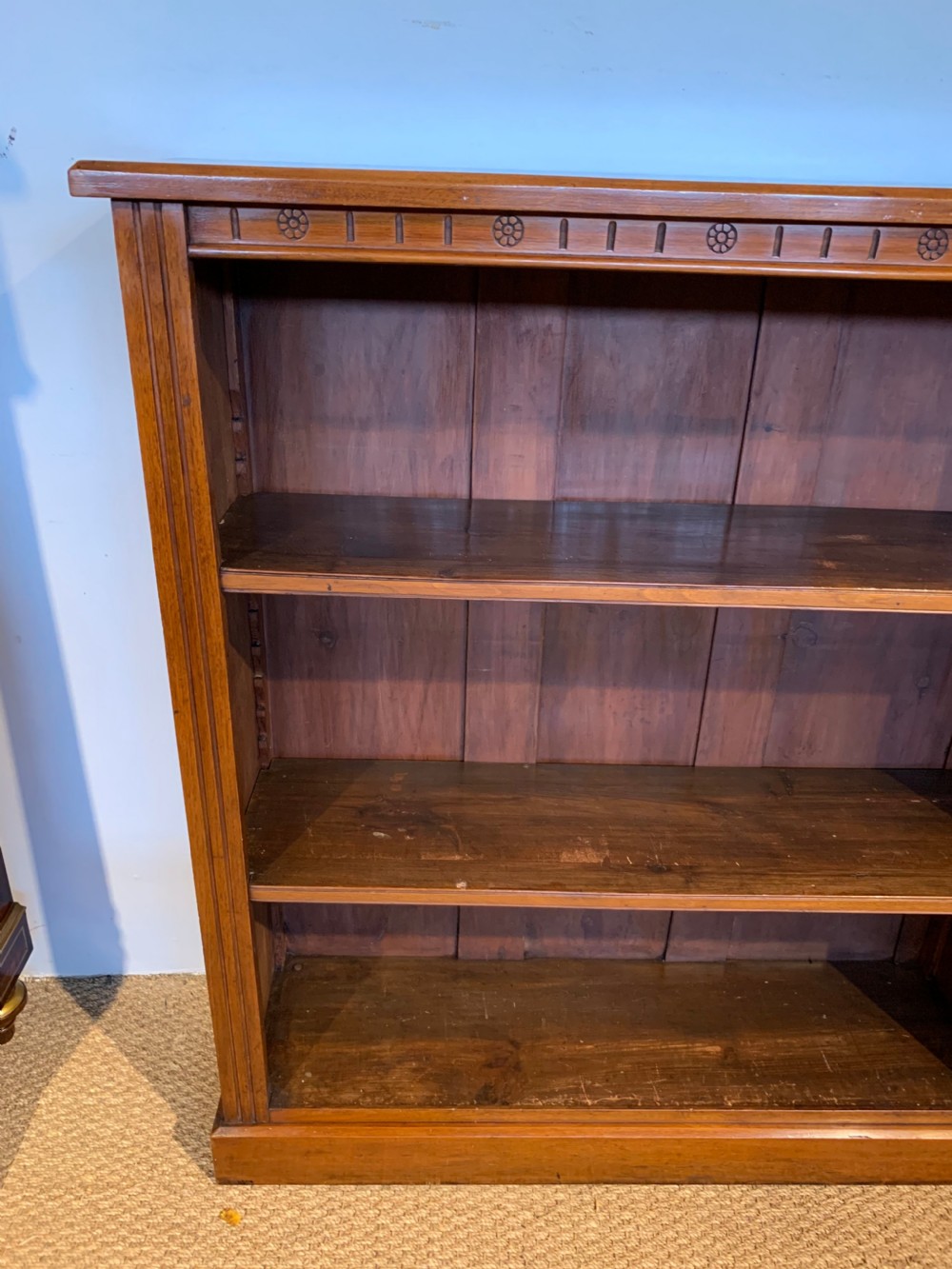 Victorian Walnut bookcase  View II