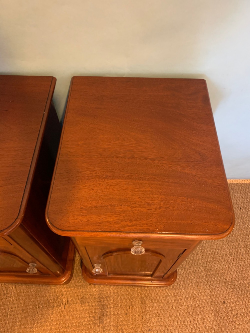 Pair of mahogany bedside cabinets  View III