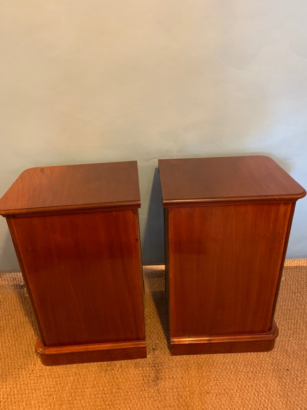 Pair of mahogany bedside cabinets  View IV