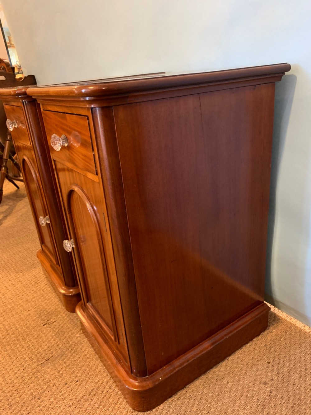 Pair of mahogany bedside cabinets  View VI
