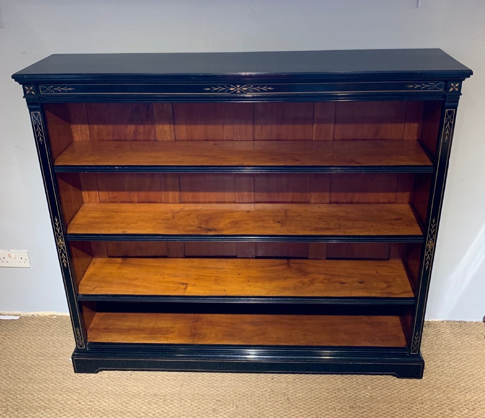Late Victorian open bookcase  