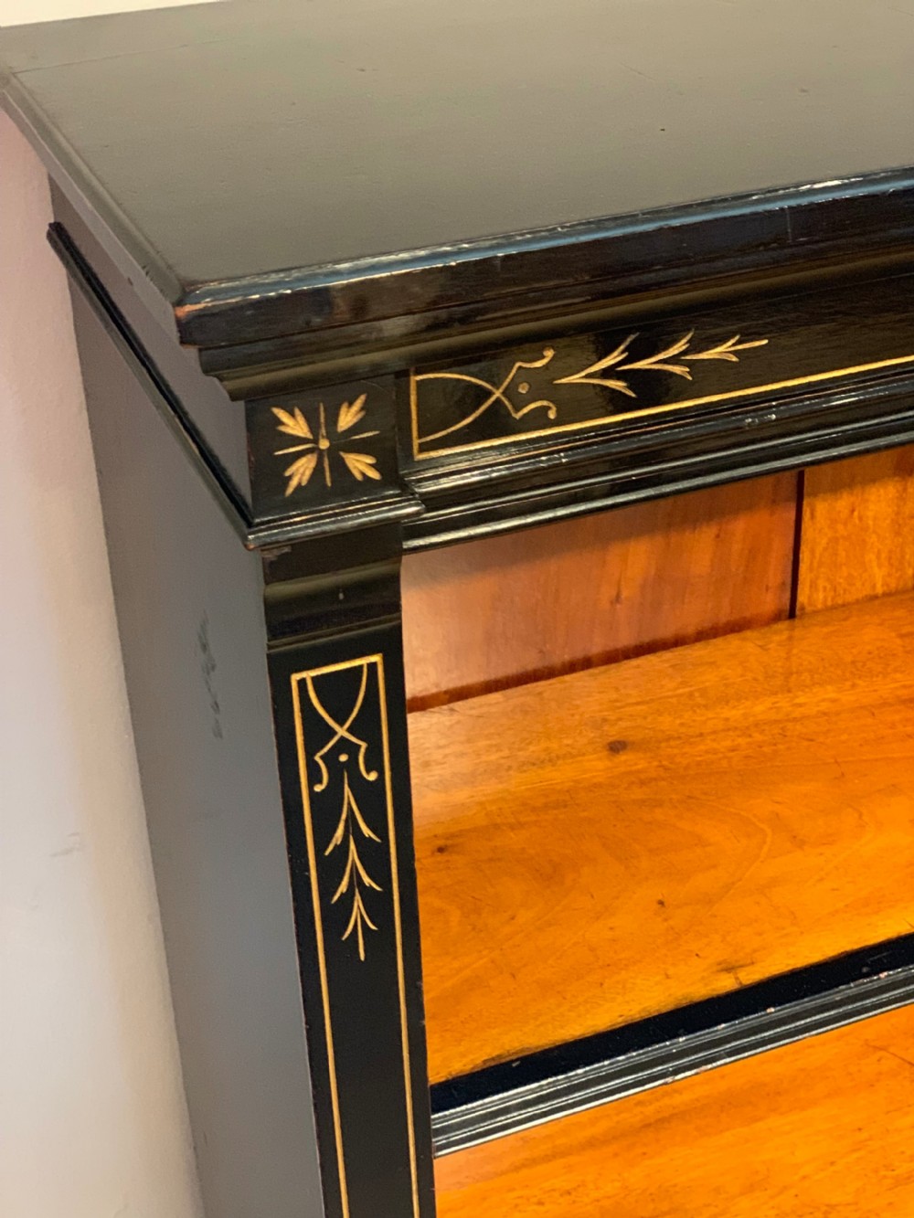 Late Victorian open bookcase   View II