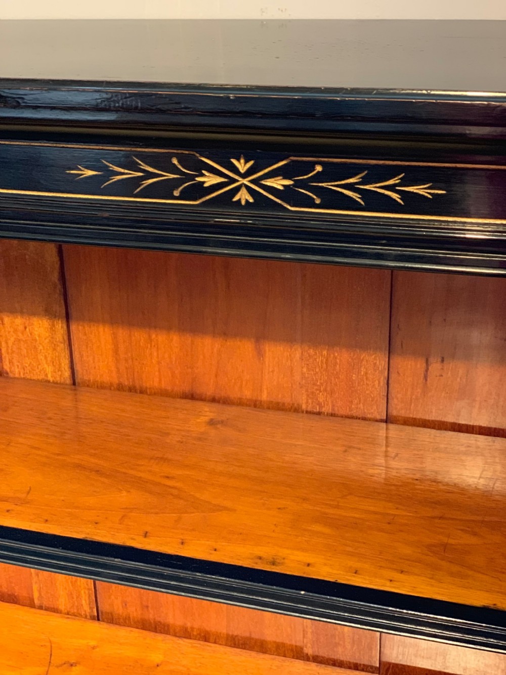 Late Victorian open bookcase   View III