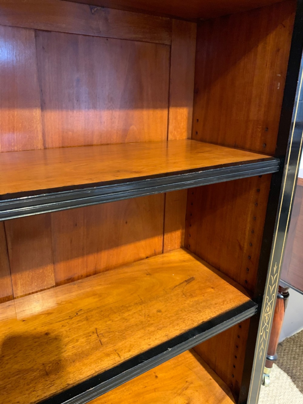 Late Victorian open bookcase   View IV