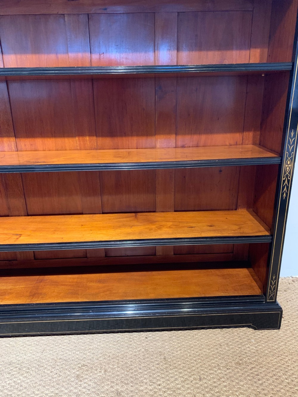 Late Victorian open bookcase   View VIII