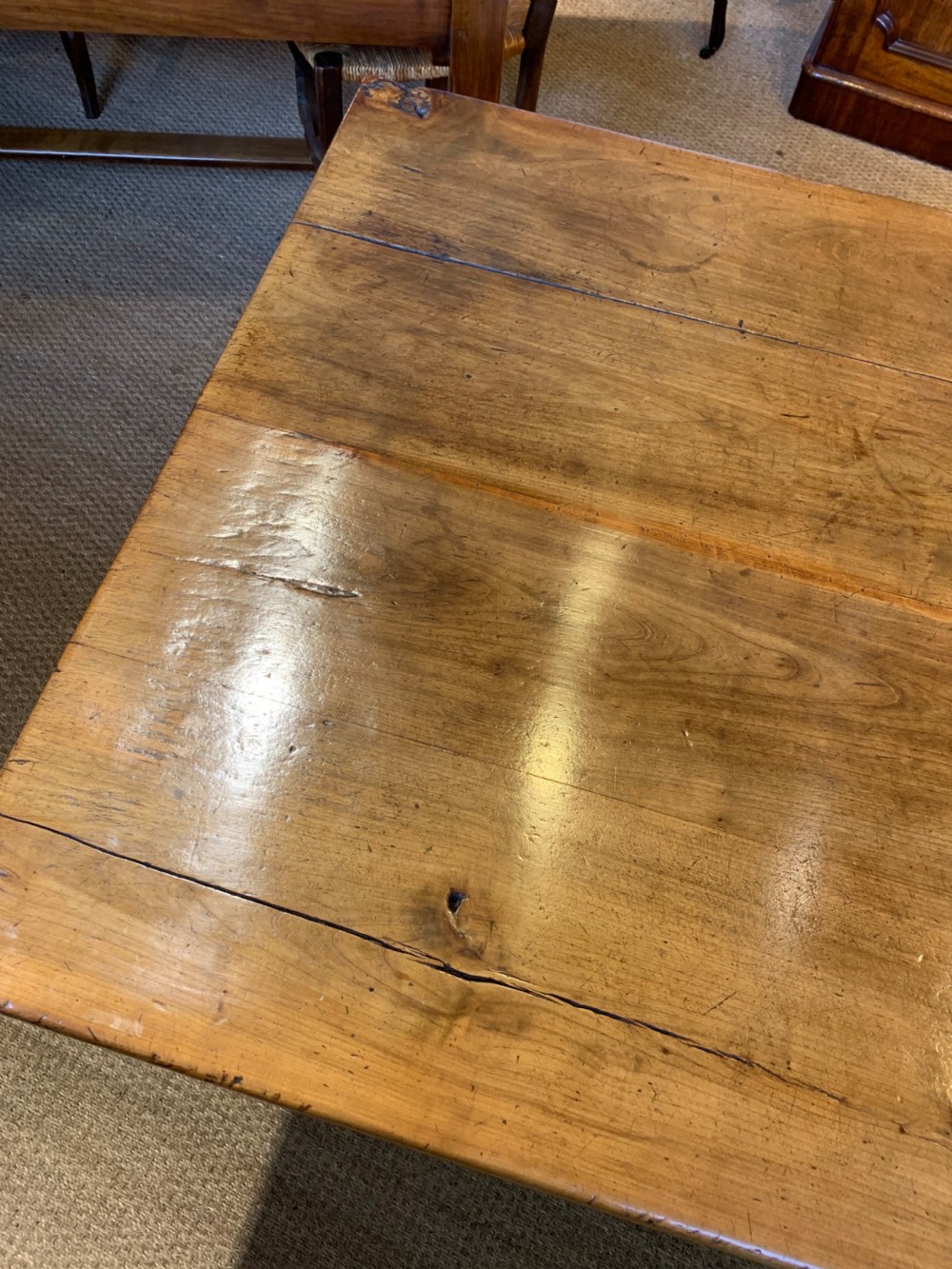 Early 19th century farmhouse table 275cms    View II