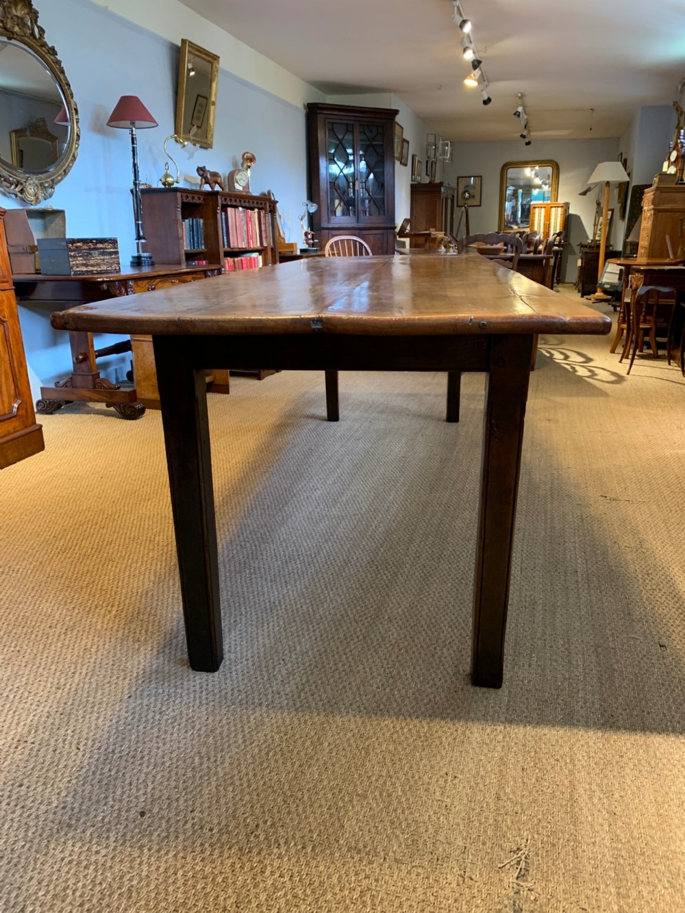 Early 19th century farmhouse table 275cms    View III