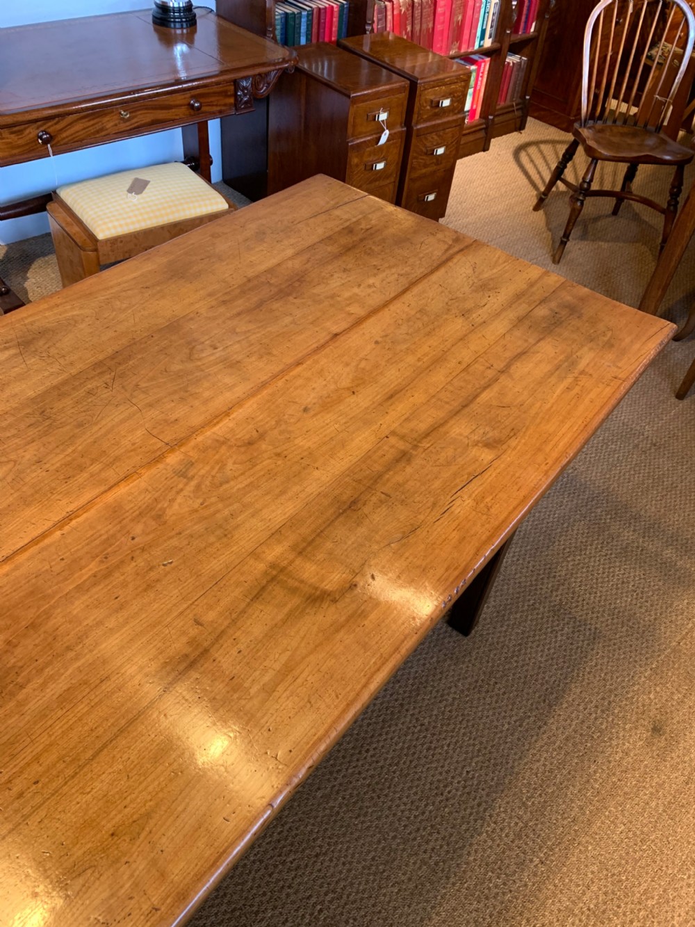 Early 19th century farmhouse table 275cms    View IV