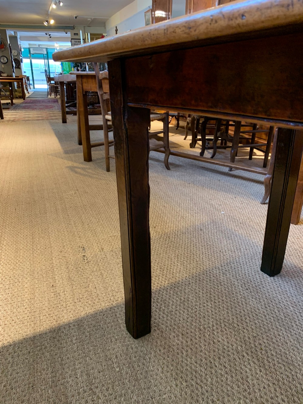 Early 19th century farmhouse table 275cms    View VI