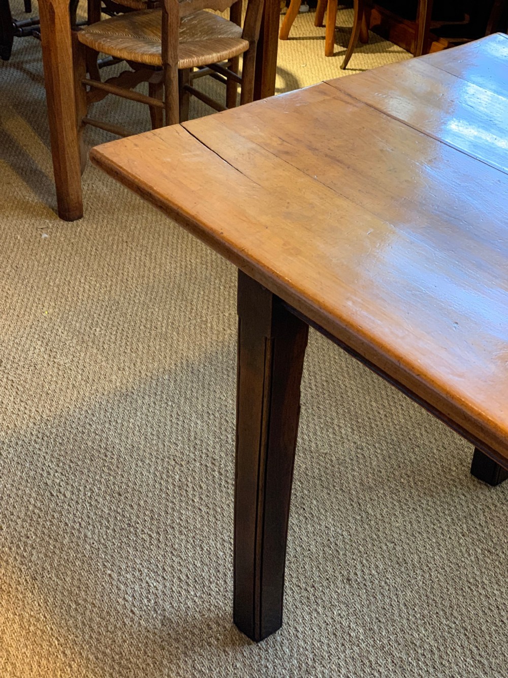 Early 19th century farmhouse table 275cms    View VIII