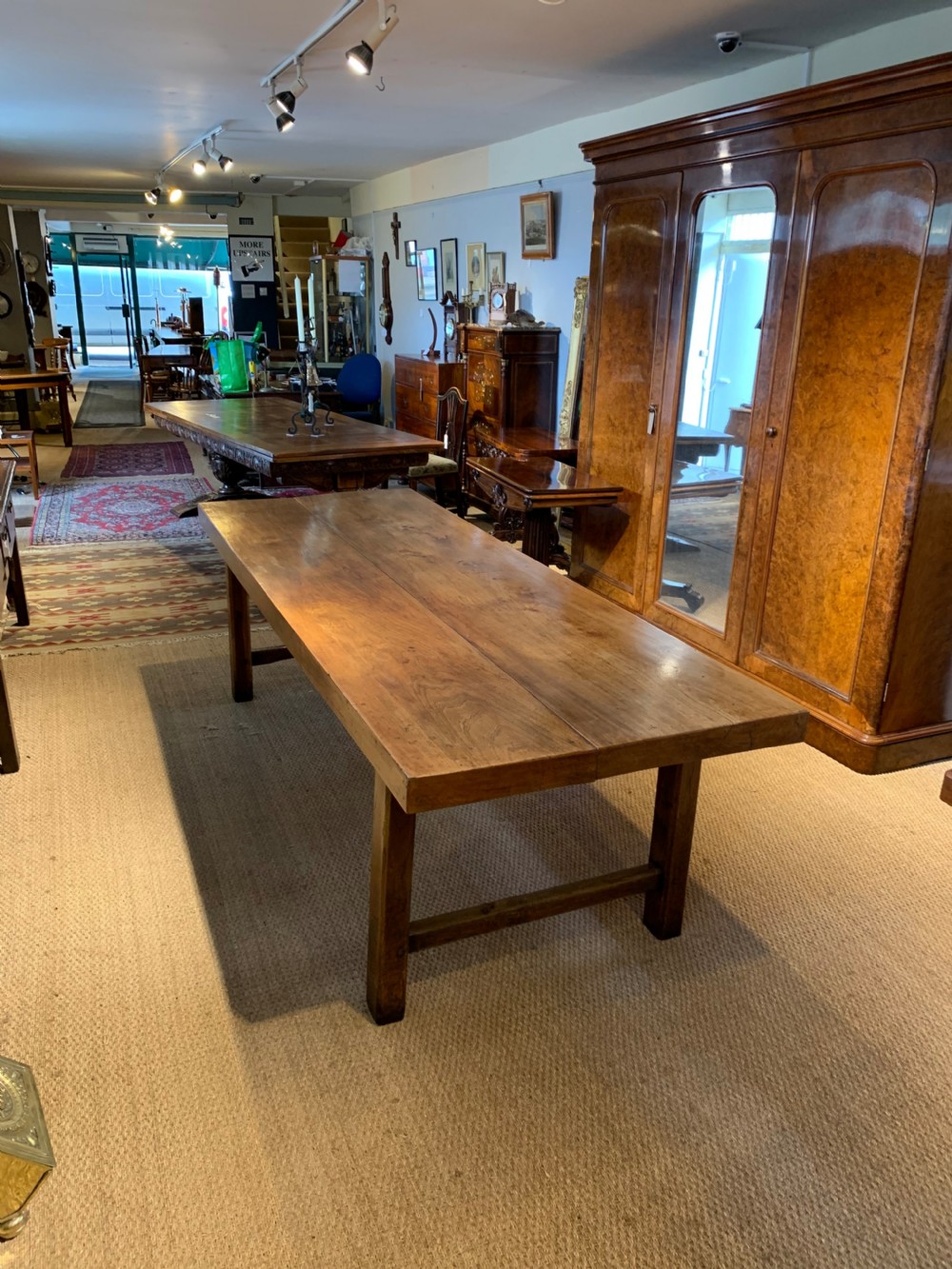 Elm Farmhouse table 248 cms  View V