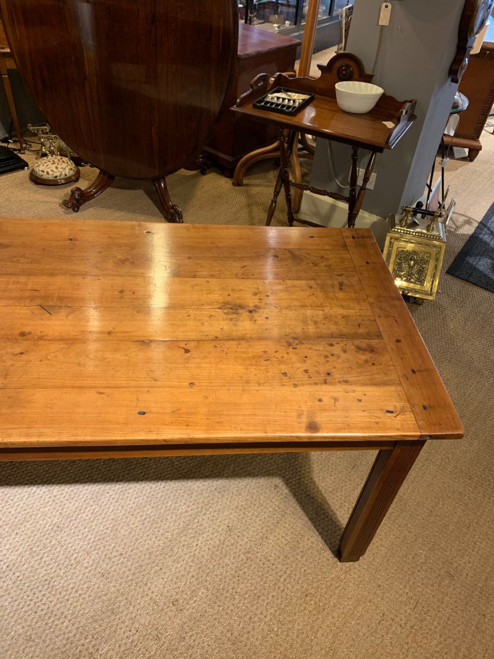 Early 20th century farmhouse table 202 cms   View III