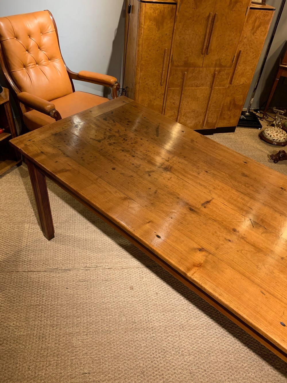 Early 20th century farmhouse table 202 cms   View IV