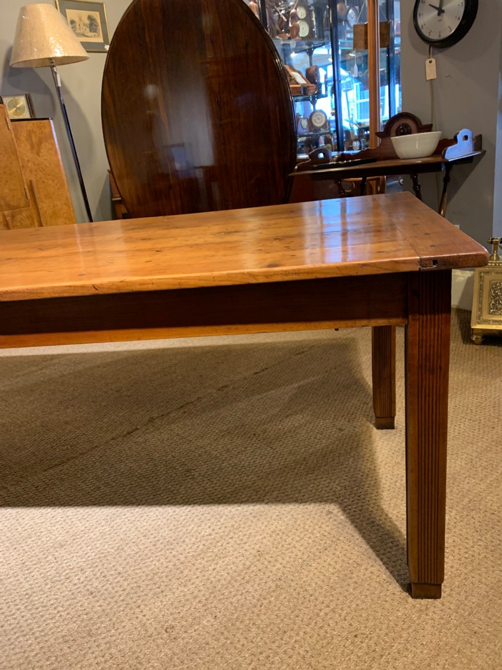 Early 20th century farmhouse table 202 cms   View VII