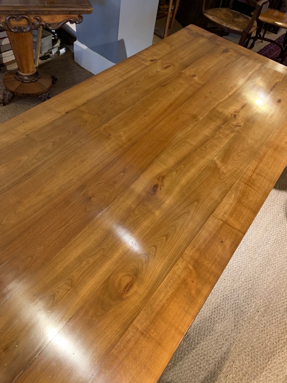 Farmhouse table with turned legs 2 meters   View V