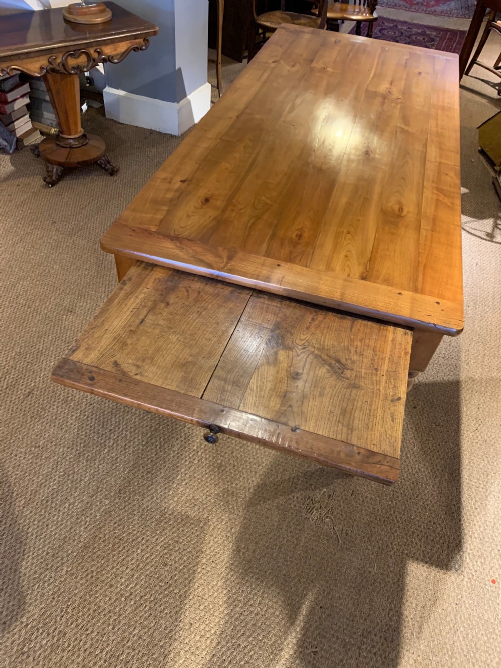 Farmhouse table with turned legs 2 meters   View VI