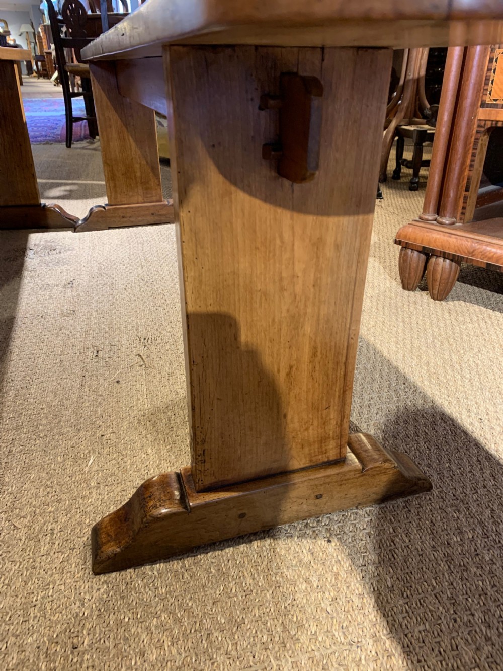 Pair of cherry wood benches 182cms  View III