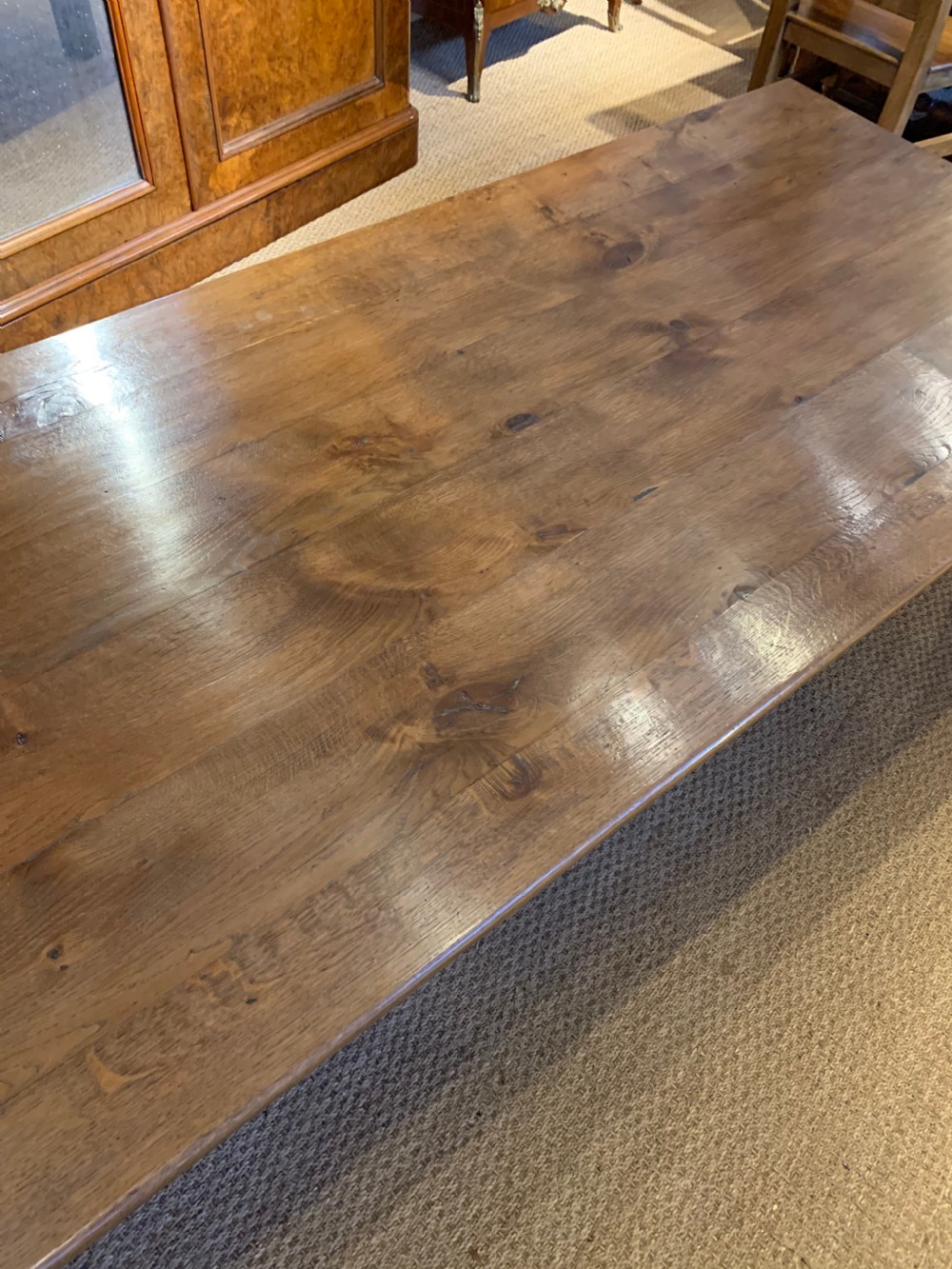 Large oak coffee table 2 meters long View III