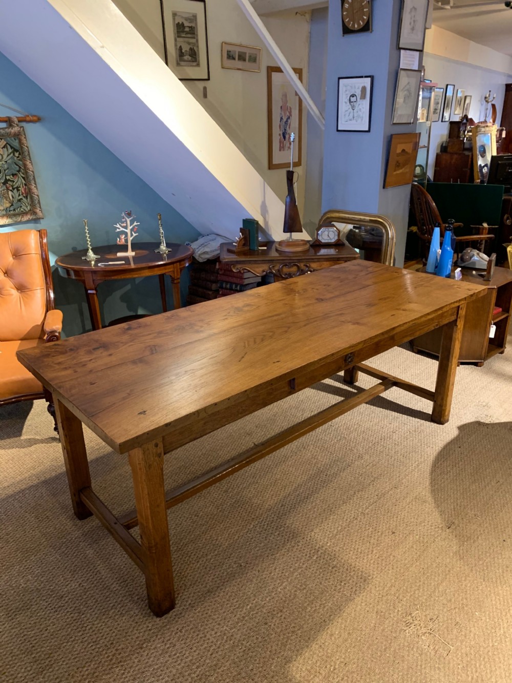 Farm table , oak 2 meters 