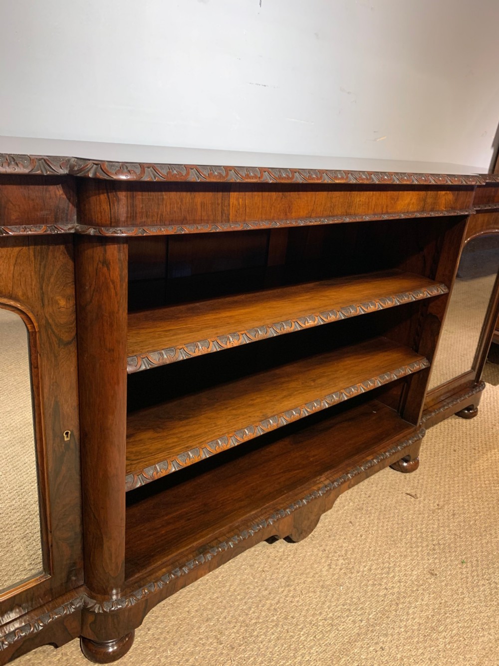 Long low bookcase  View III