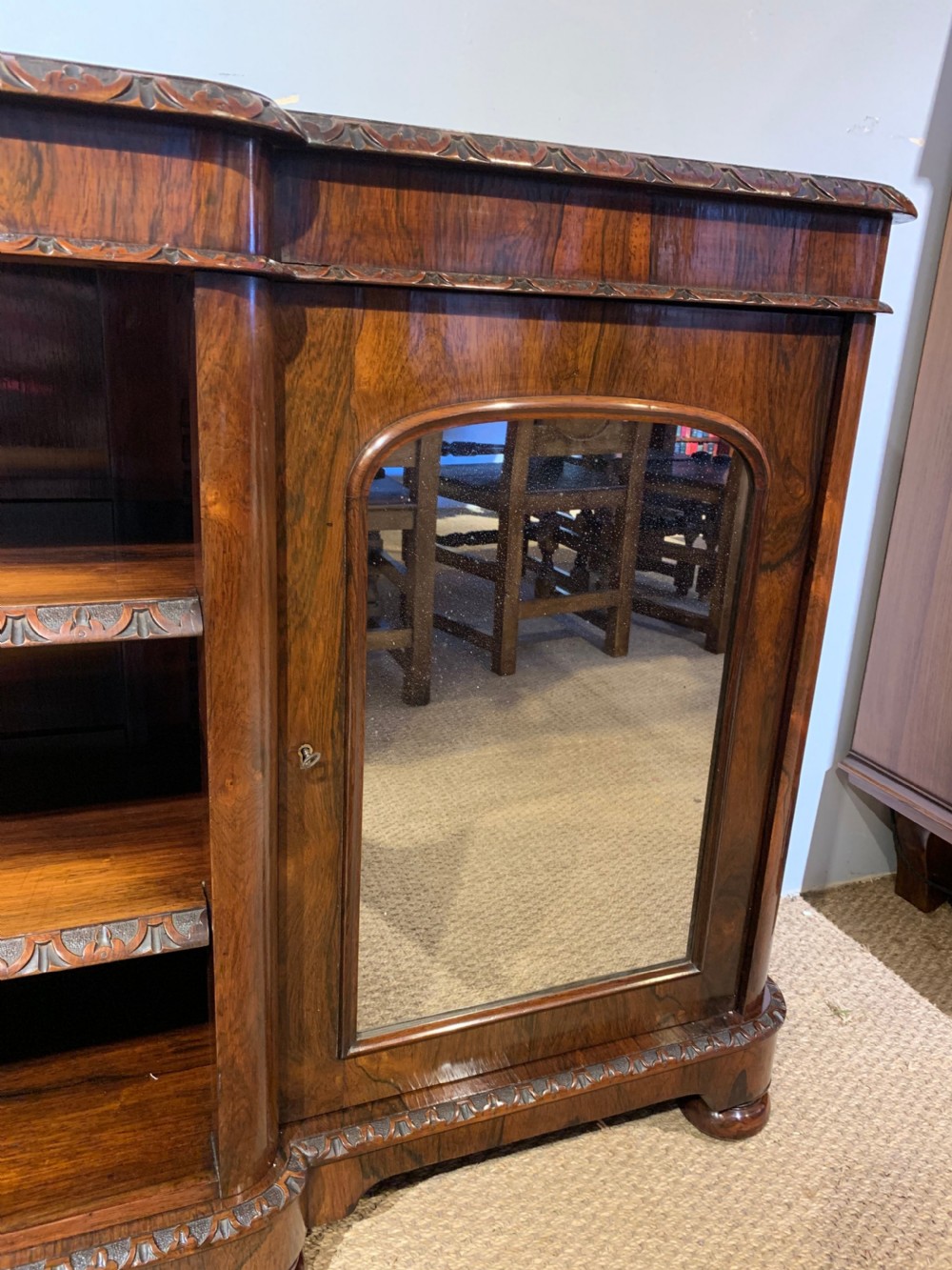 Long low bookcase  View V