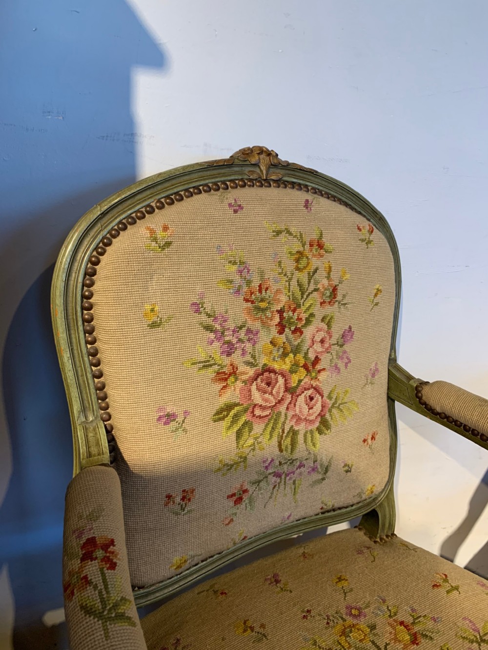 Pair of Louis XV style Fauteuils  View III