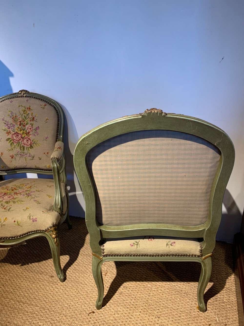 Pair of Louis XV style Fauteuils  View IV
