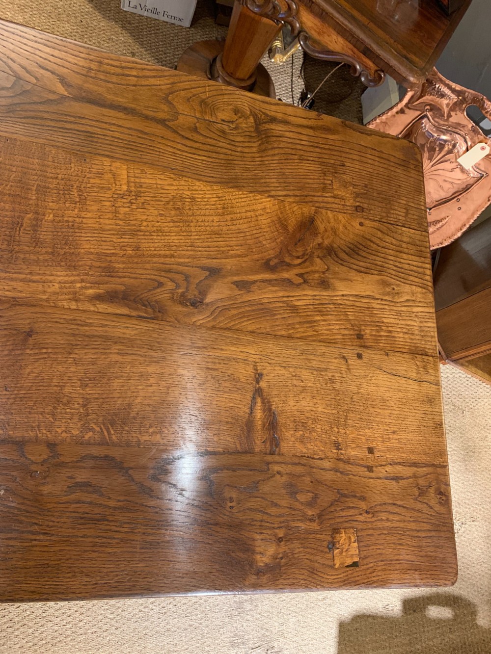 Oak refectory table View VII