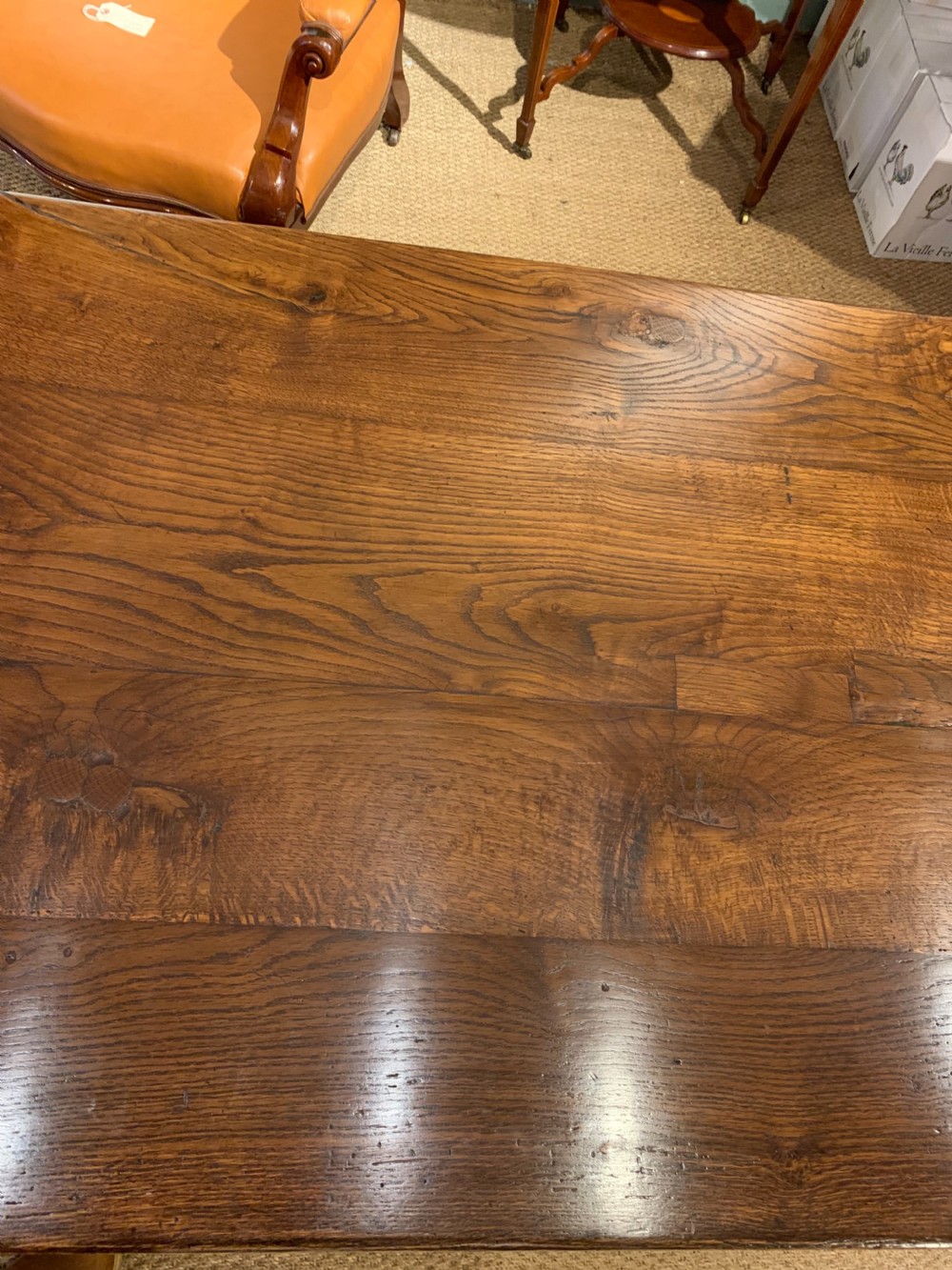 Oak refectory table View IX
