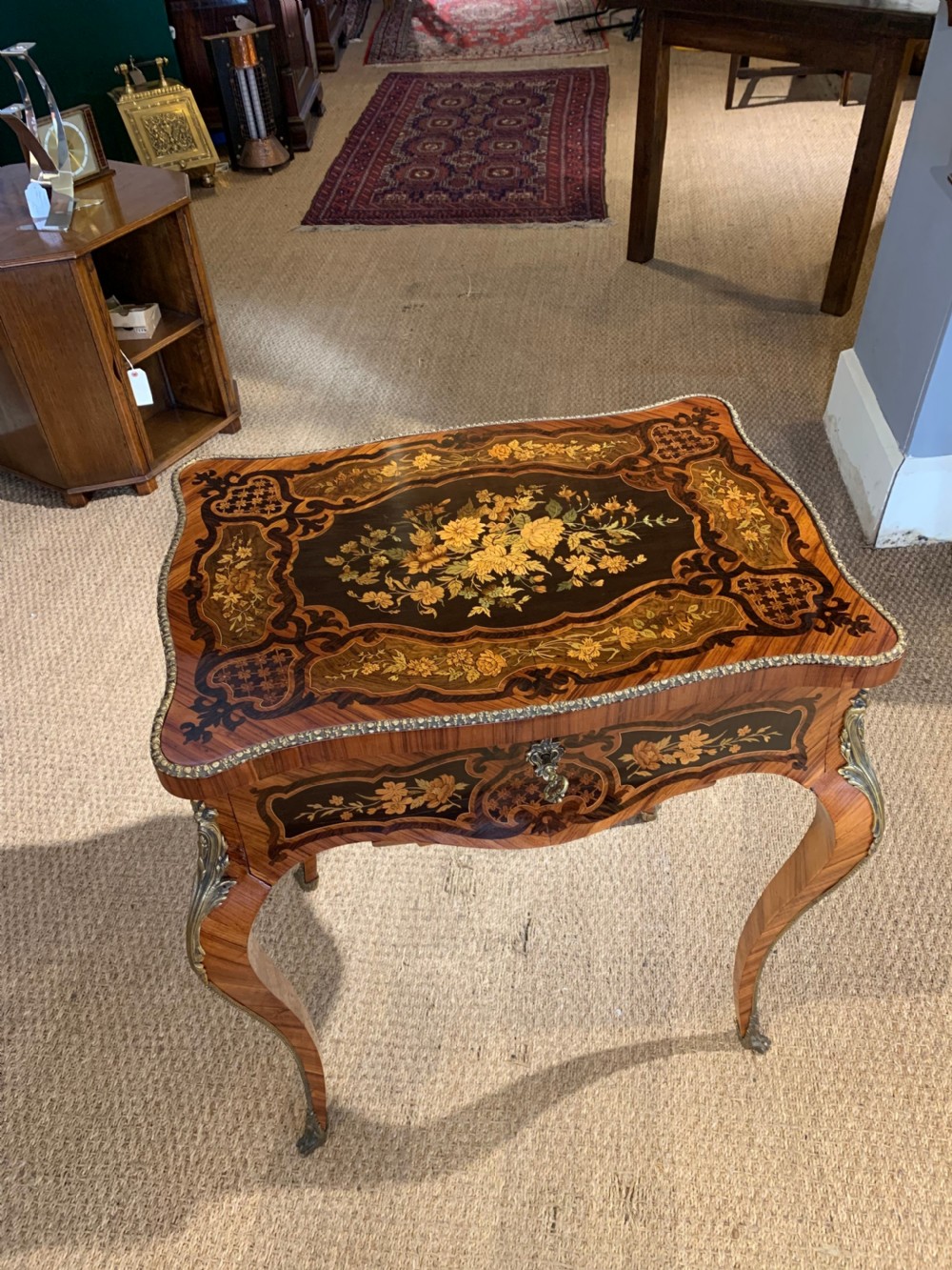 Napoleon III Kingwood and inlaid work table View II