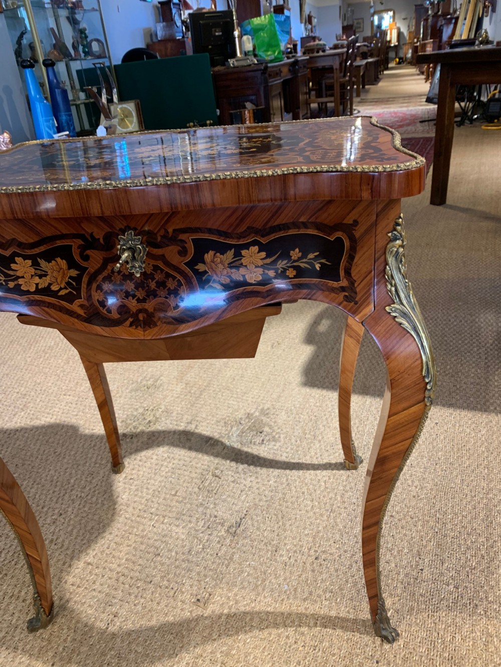 Napoleon III Kingwood and inlaid work table View III