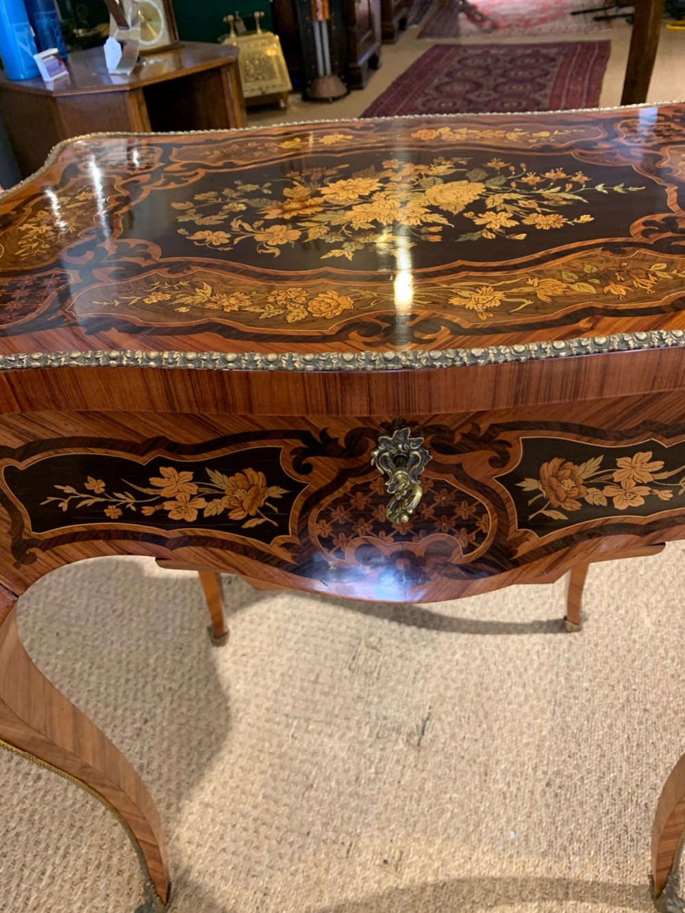 Napoleon III Kingwood and inlaid work table View IV