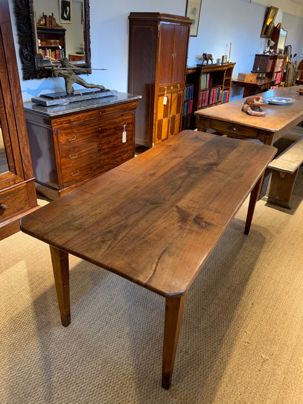 Cherry wood farmhouse table 